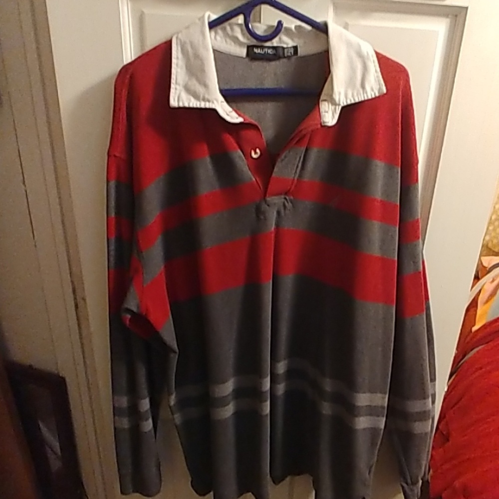 Nautica Men's Rugby Strip Classic Fit